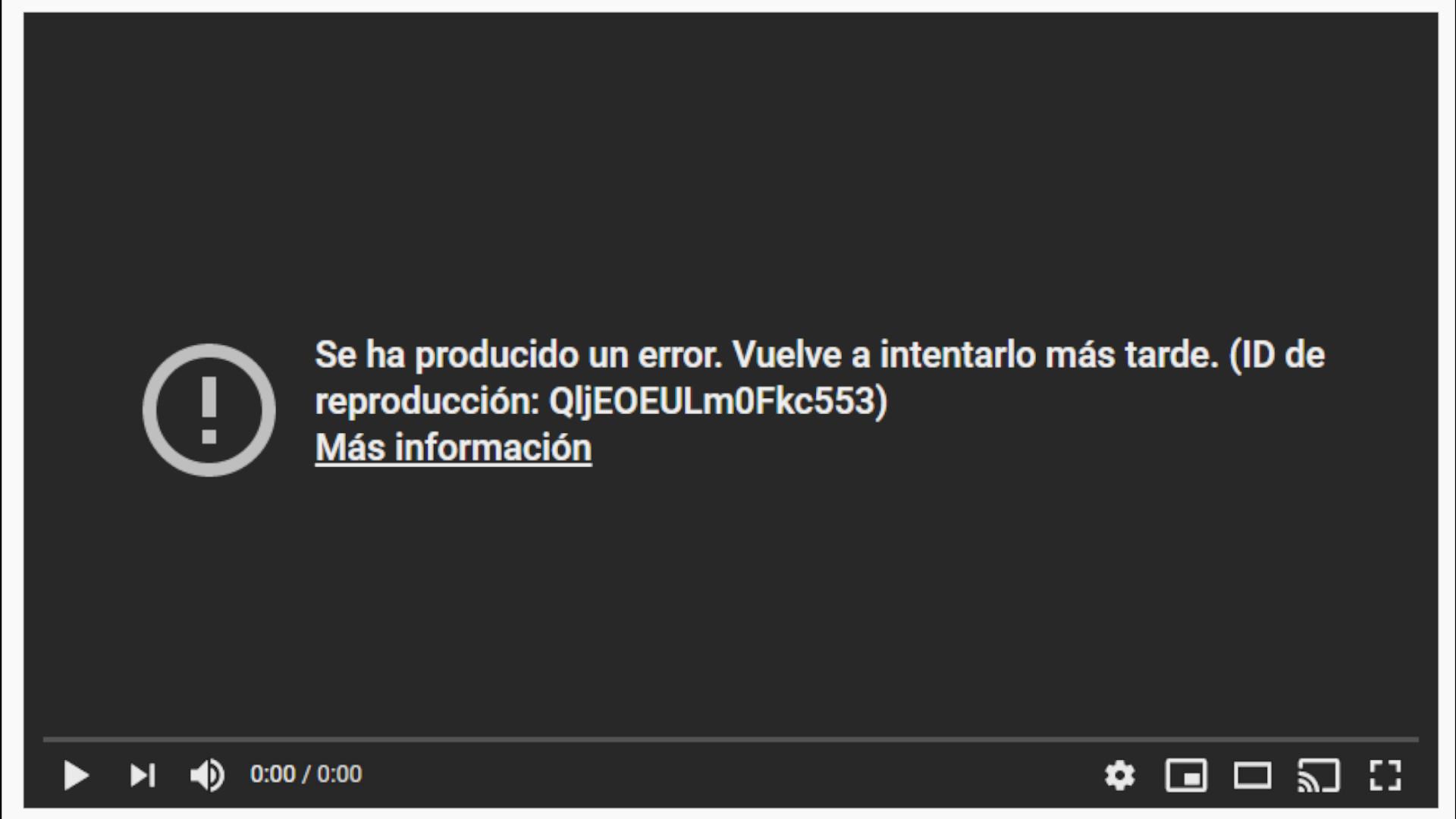 problemas con youtube 2020