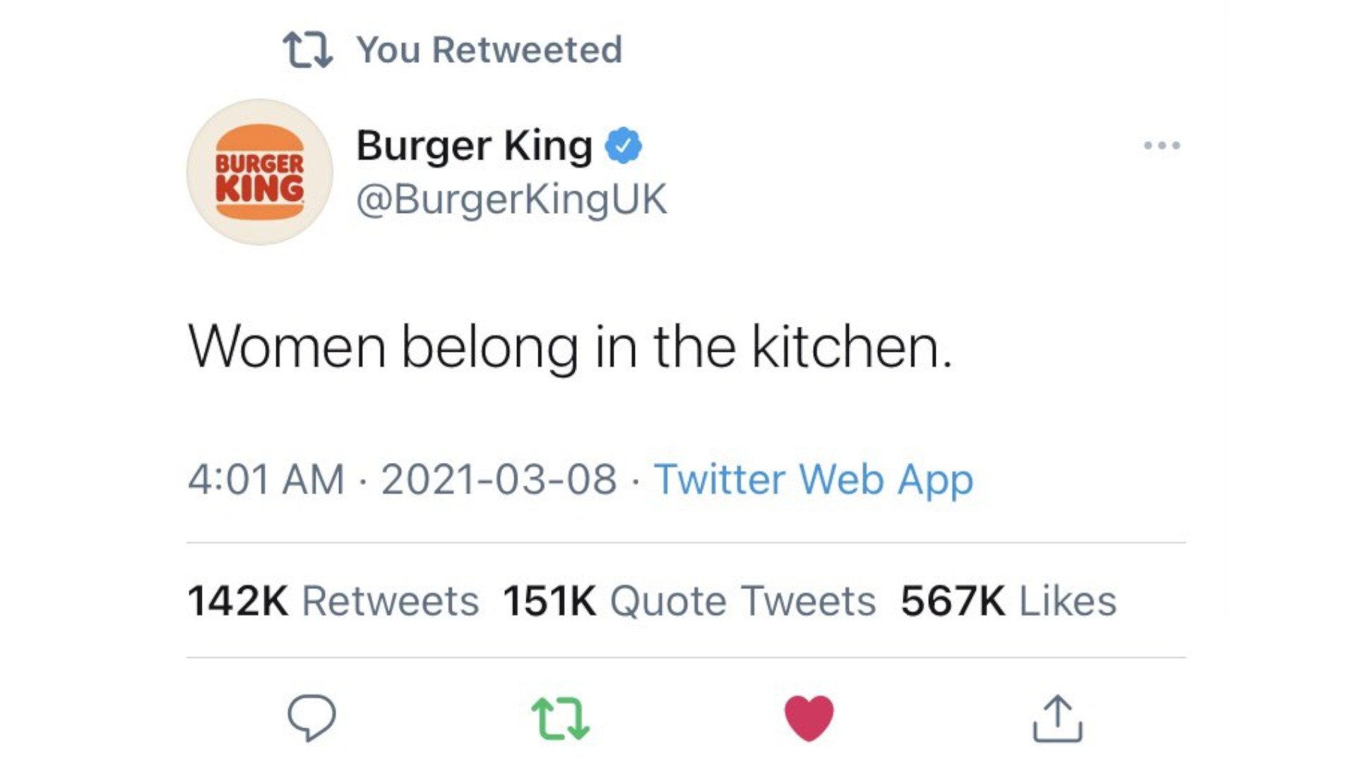 las mujeres pertenecen a la cocina burger king