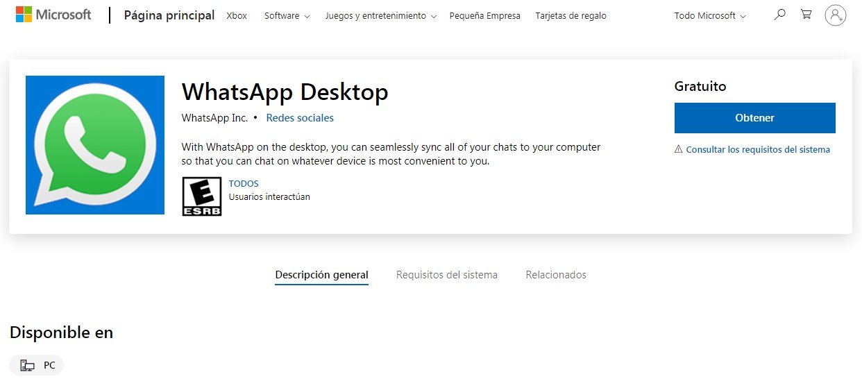 whatsapp desktop windows xp