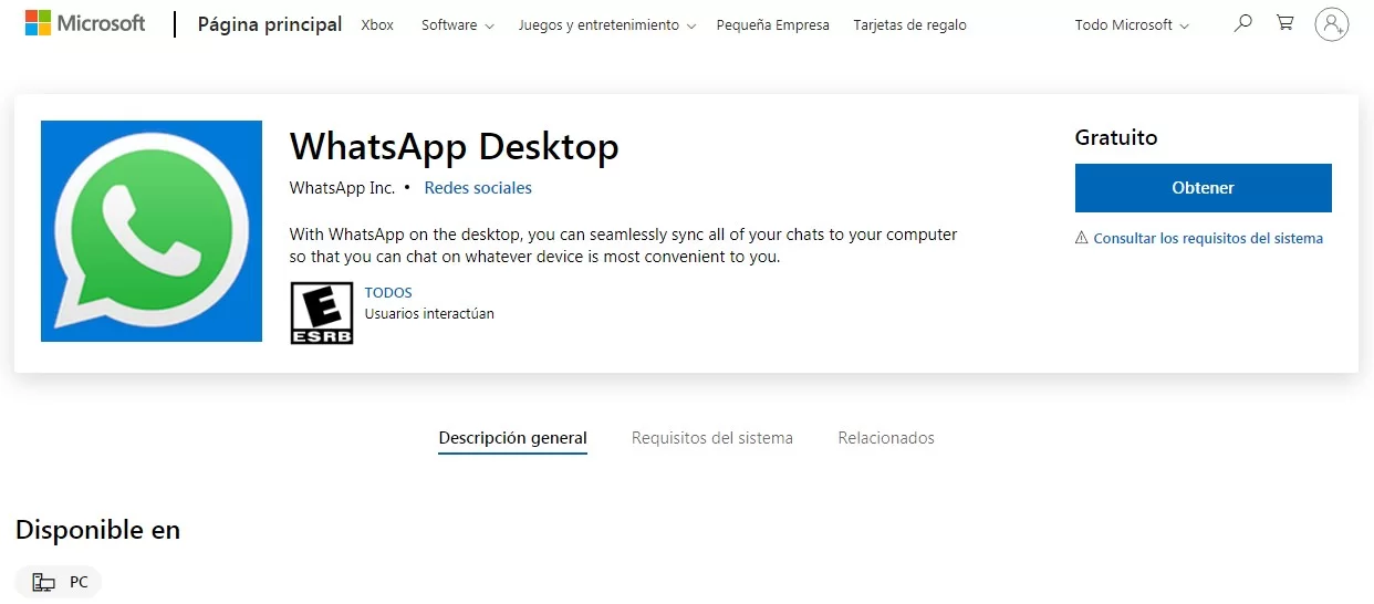 whatsapp desktop windows xp