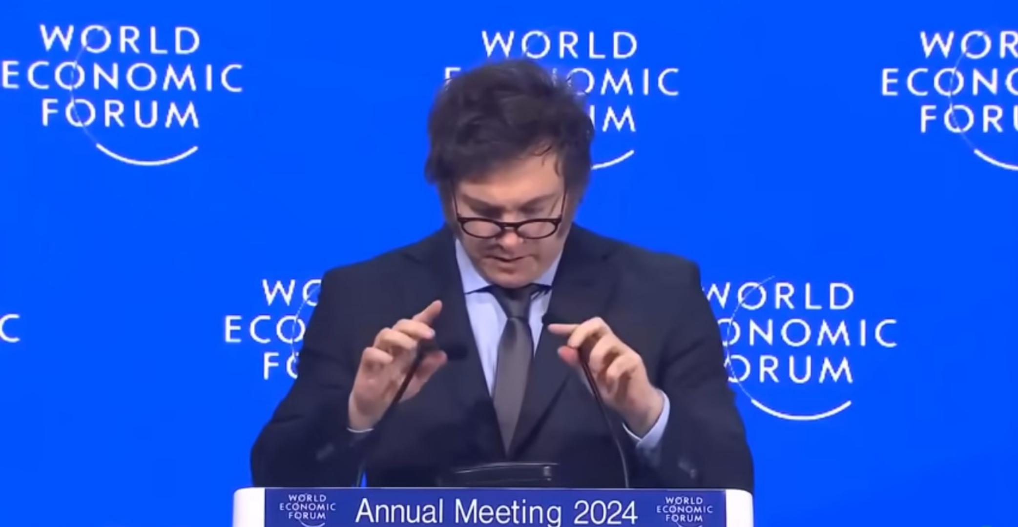 Javier Milei discurso en davos 2024