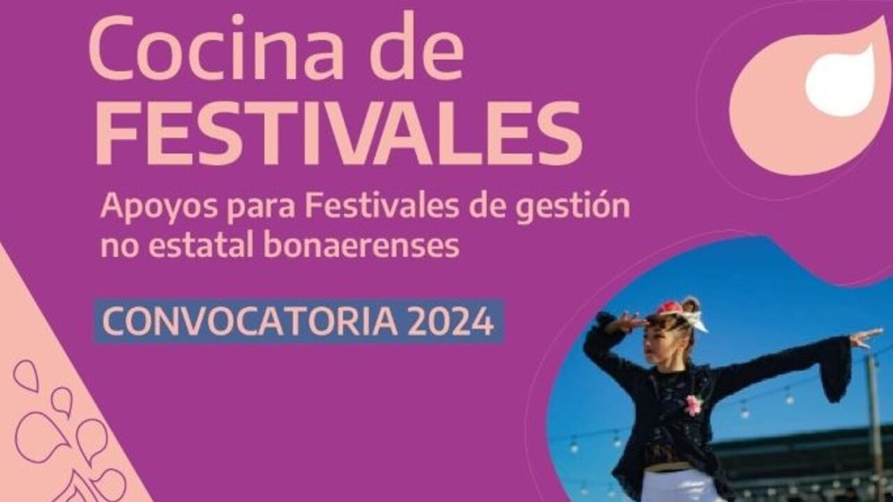 Abrió la inscripción al programa Cocina de Festivales