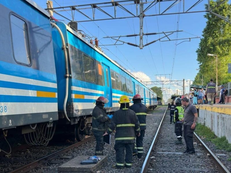 accidente de tren en burzaco hoy