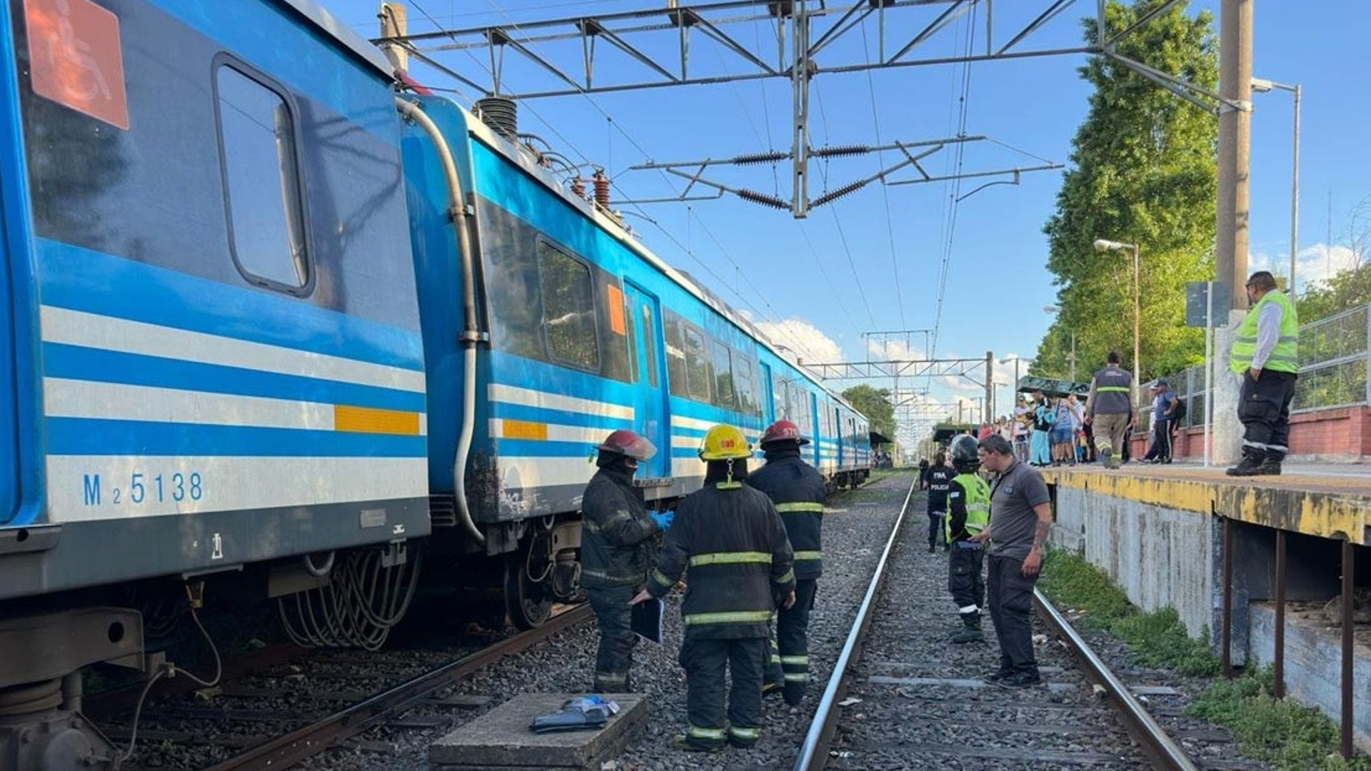 accidente de tren en burzaco hoy